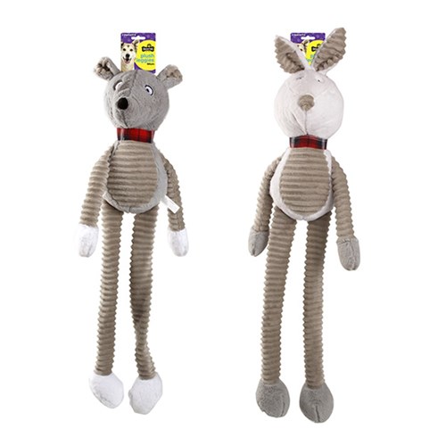 Dog Toy Rabbit Long Legs 64cm Plush Squeaky