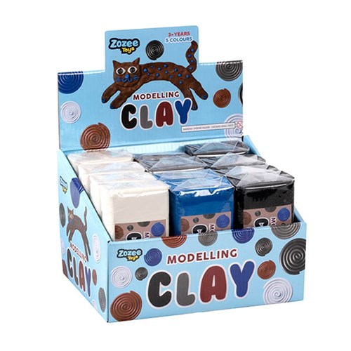 Toys Clay Modelling 5 Asst Dark Cols