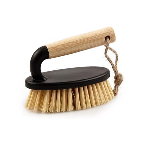 Bamboo Handle Scrubber Brush 12x5.8x9.5cm