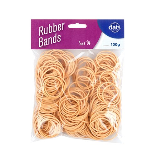 Band Rubber 100g Brown Size 14 50x1.5mm