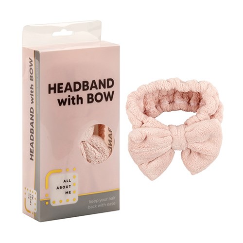 HeadBand Fleece w Bow 18cm