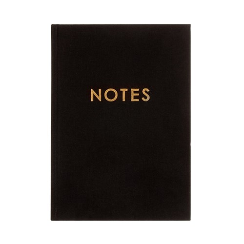 Fabric Notebook A5 160pg Black