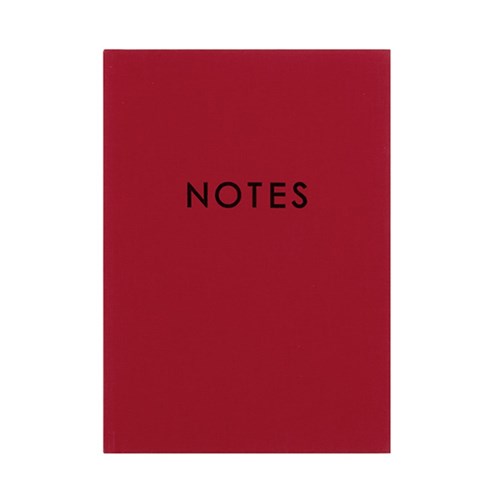 Fabric Notebook A5 160pg Red