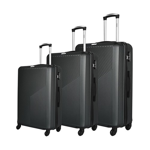 Luggage Set 3 ABS 4 Wheels 50/60/70 Non-Expandable Grey