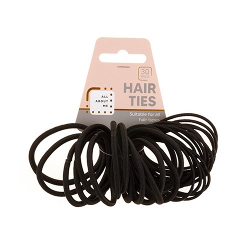 Hair Ties 30pk Black
