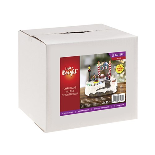 Christmas Village Countdown B/OP USB Dual