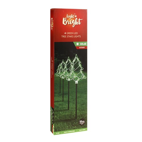 Stake Light Tree Warm White 2F H50cm Solar Pk4 PDQ