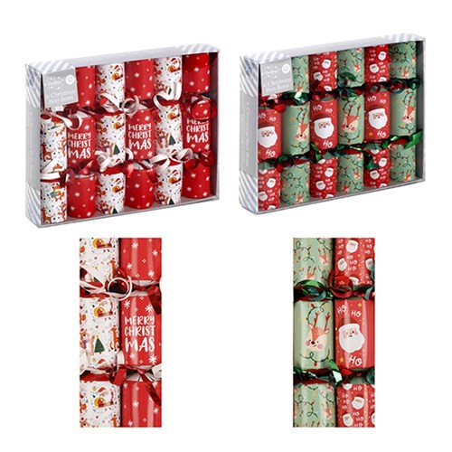 Bon Bons Xmas Box 6 14x3cm Printed Board Basic Toys 2Astd