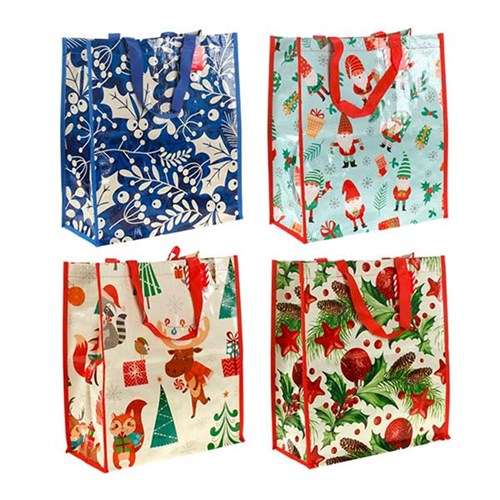 Storage Bag Xmas Printed 110gsm Asstd 35x40x17cm