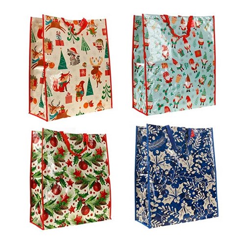 Storage Bag Xmas Printed 110gsm Asstd 55x64x26cm