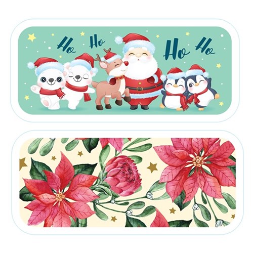 Melamine Tray Sandwich Rect Xmas 2 Asstd