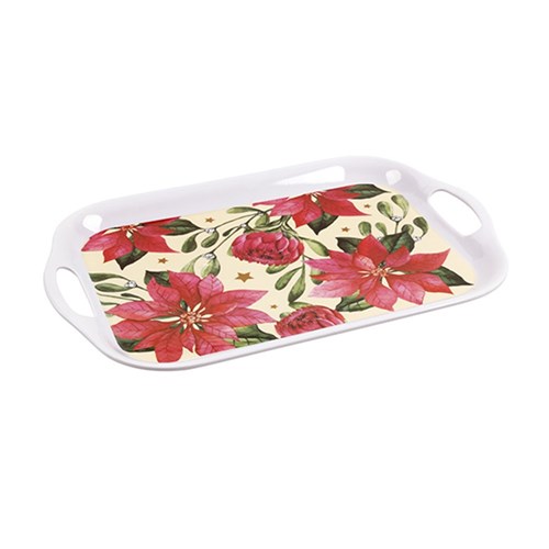 Melamine Tray w/ Handles Xmas