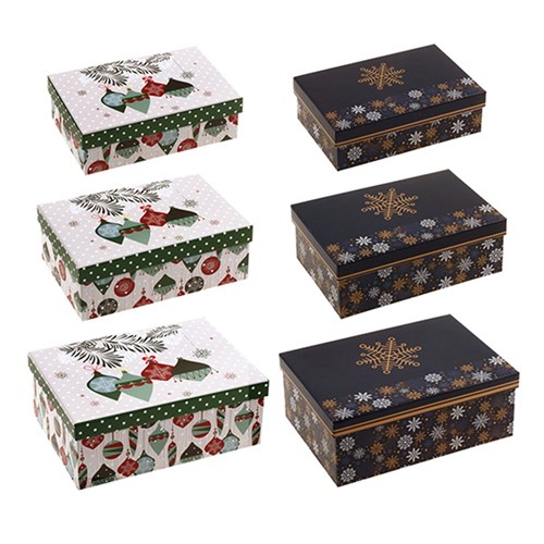 Gift Box Xmas Set 3 Rectangular 2 Asstd