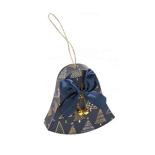 Gift Box Xmas Bell Shape w Foil and Bow