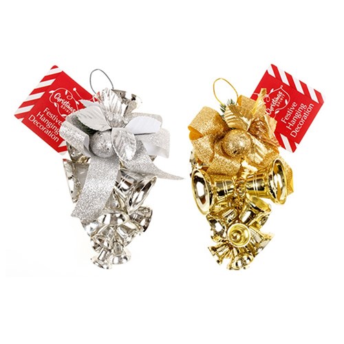 Hanging Decoration Xmas 10x22cm 2 Asstd