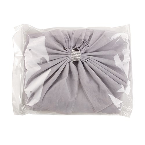 Luxury Xmas DIY Door Bow Silver