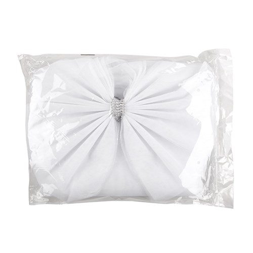 Luxury Xmas DIY Door Bow White