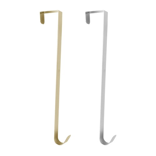 Xmas Wreath Hanger 30cm Gold & Silver Asst