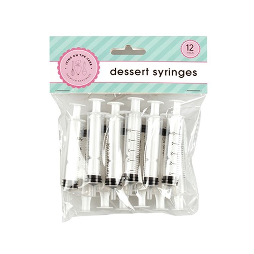 Cake Dessert Syringe 5mL 12pk  9x1cm