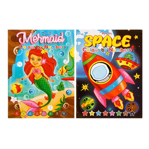 Book Kids Colouring By Numbers A4 32pg 2 Asstd