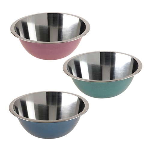 Mixing Bowl S/S 20cm 3 Asst Cols
