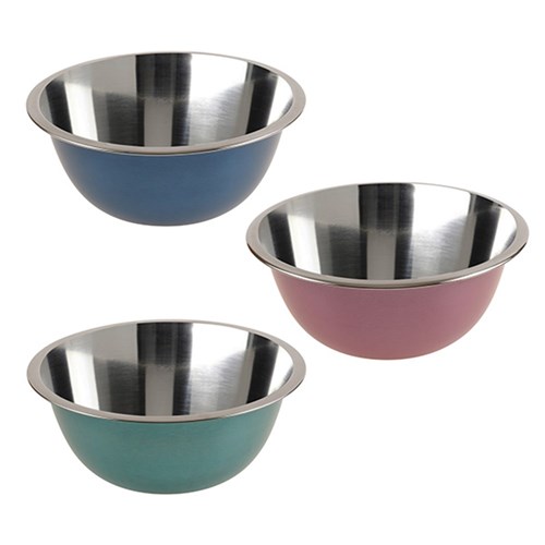 Mixing Bowl S/S 24cm 3 Asst Cols