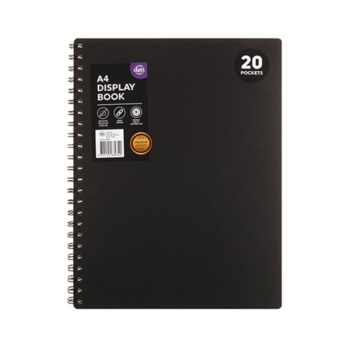 Display Book A4 PP Cover 20 Pockets Premium