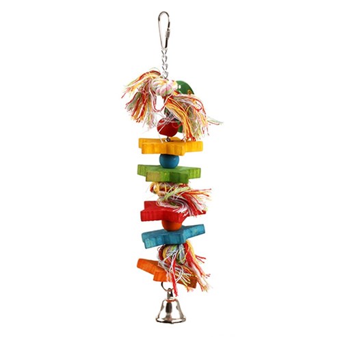 Bird Toy w Tassels / Bell 28x6cm