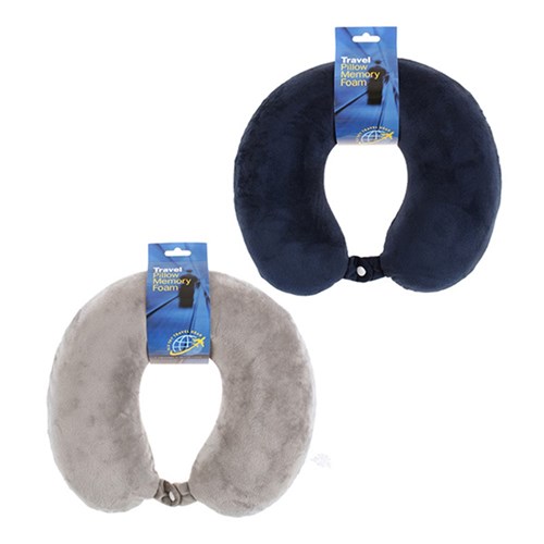Travel Pillow Memory Foam Asstd Cols