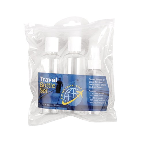 Travel Bottle Set 3Pc 110ml & 50ml