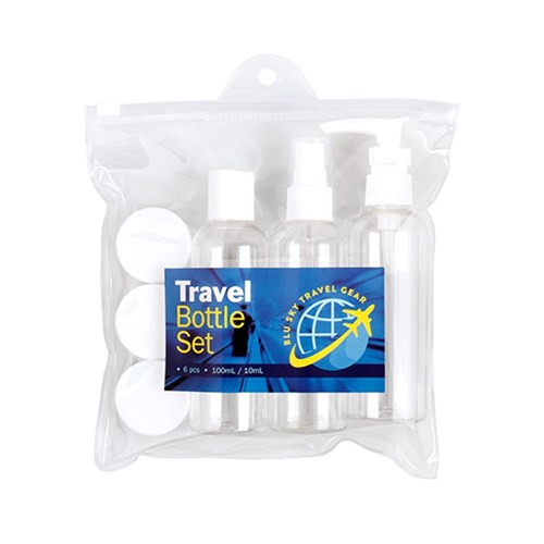 Travel Bottle Set 6Pc 100ml & 10ml