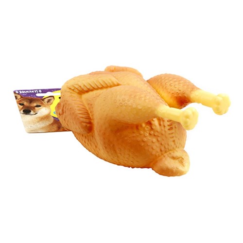 Dog Toy Squeaky Jumbo Roast Chicken 20cm