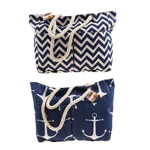 Beach Bag 2 Designs 44.5x20x40cm