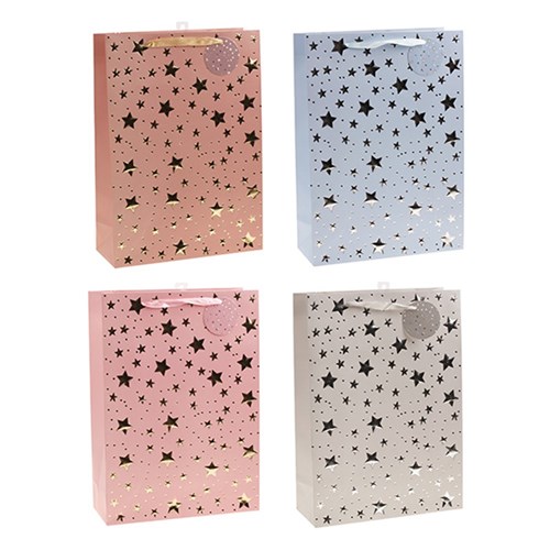 Gift Bag 210gsm Star w J Hook XL 300x420x120mm