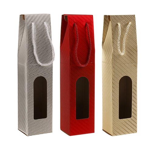 Gift Box 210gsm Bottle w Window 8.8x38.5x8.3cm