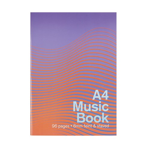 Book A4 Music 8mm Ruled Staved 96pg P7.1 FSC Mix Credit