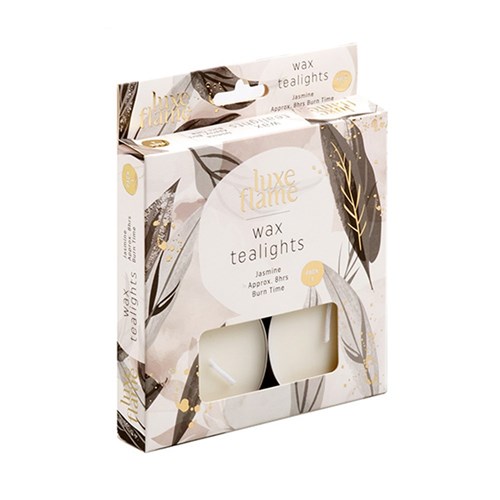 Tealights Maxi 4pk 8hr Scented Jasmine