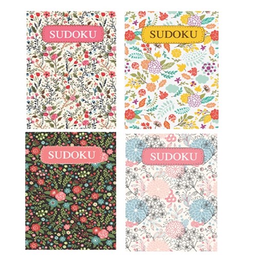 Book Sudoku Floral 180x129mm 192pg