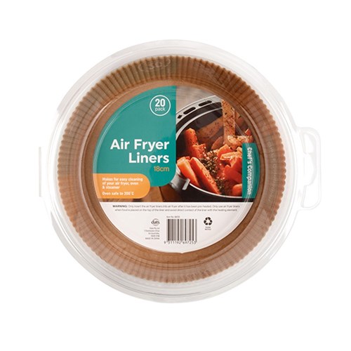 Liners Round Air Fryer 20pk Dia18cm