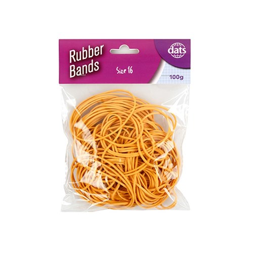 Bands Rubber 100g Brown 105x1.5mm